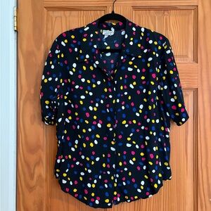 Colorful Polka Dot Vintage Blouse (Maren Petite)